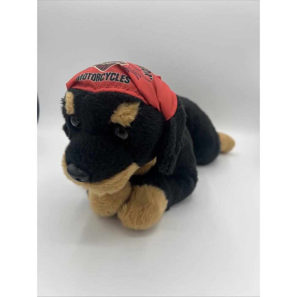 Vintage 2003 Harley-Davidson "Rebel" Rottweiler 14" Plush Puppy